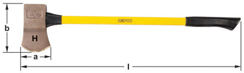 A-5FG - AMPCO Axe Flat Head 6 Lb Head 36''OAL