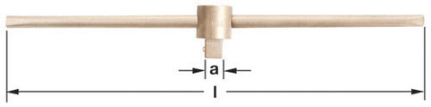 T-3/4 - AMPCO Bar Sliding-T 3/4''D 18'' OAL