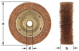 WB-45 - AMPCO Brush Wheel Crimped Wire 4''Dia