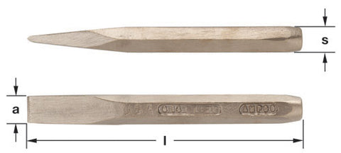 C-12A - AMPCO Chisel Hand 7/16'', 5-3/4'' OAL