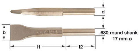 CP-22-ST - AMPCO Chisel Pneumatic Scaling 2-1/2